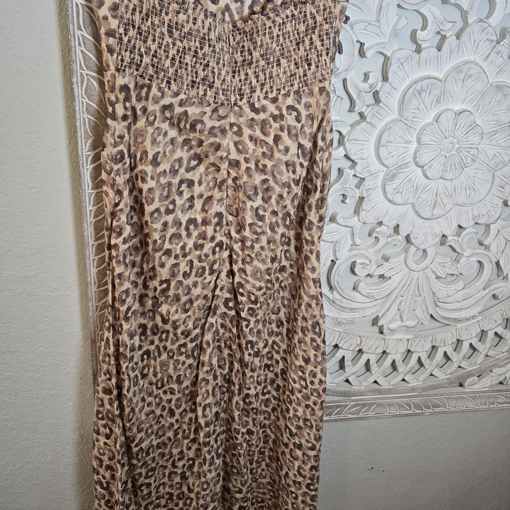 Zimmermann Women's Melody Strapless Maxi Dress in Leopard Size 1 - Picture 9 of 12